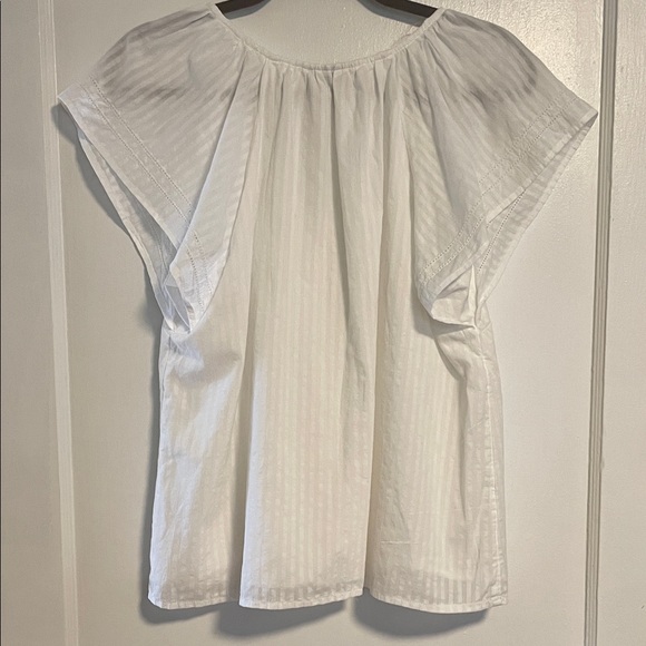 Universal Thread White V-Neck Blouse - Picture 6 of 8